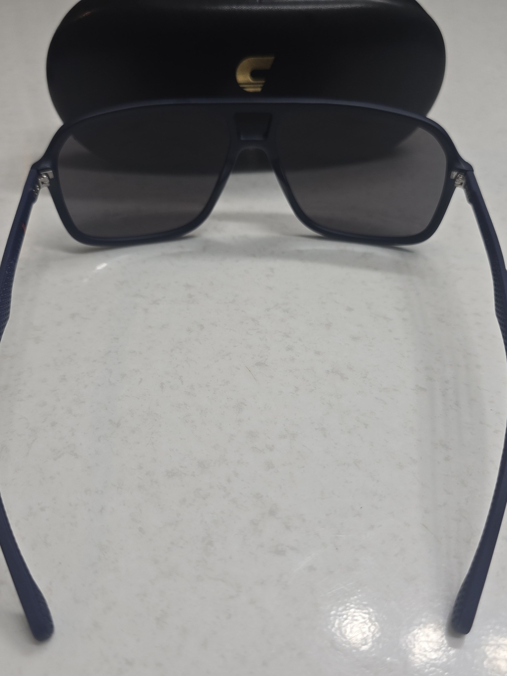 Carrera Matte Navy Blue Sunglasses with Tinted Lenses - Picture 4 of 7